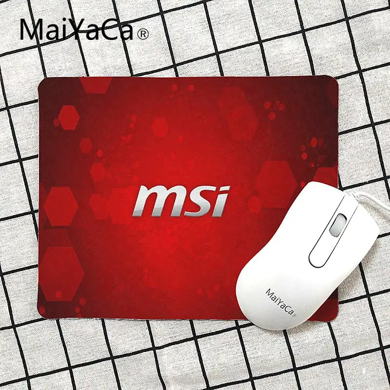 MaiYaCa Печатный персональный крутой модный MSI высокоскоростной коврик для мыши Размер для 18x22 см 25x29 см маленький коврик для мыши - Цвет: No Lock Edge18x22cm