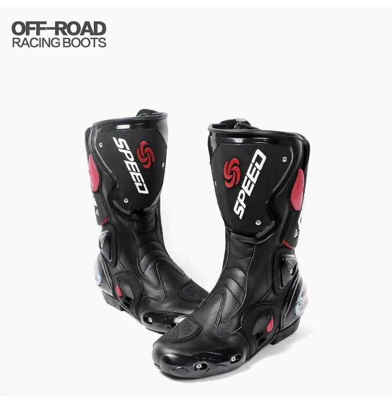 Для мужчин PRO байкерские B1001 с жесткими защитными PRO скоростные гонки ботинки спортивные женские мотопробег, гонки в байкерском стиле Armour обувь