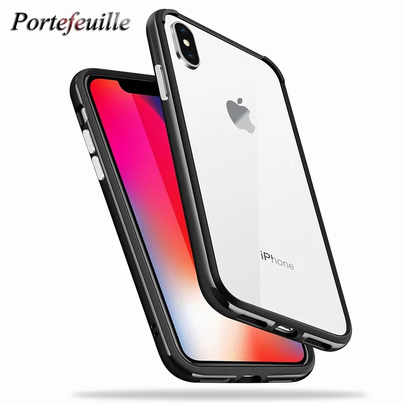 Portefeuille для IPhone X Case TPU PC Гибридный противоударный бампер чехол Apple 10 iPhonex девочек и
