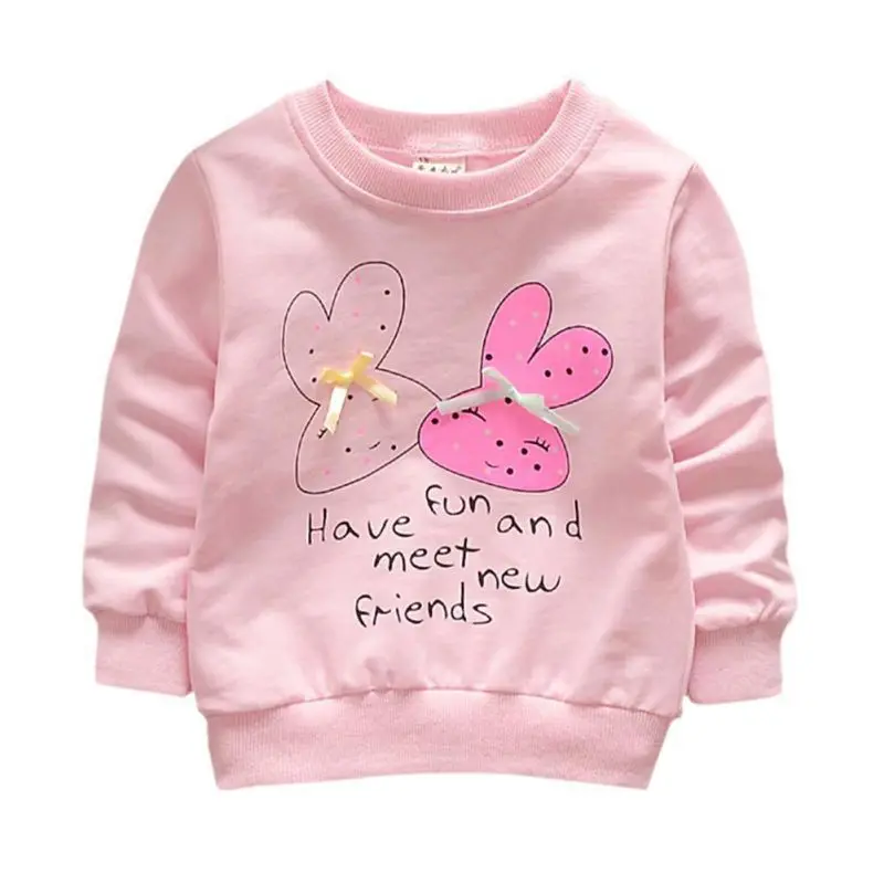 

Spring Autumn Baby Toddler Kids Girls T-Shirts Cotton Long Sleeves Winter Low T-Shirts