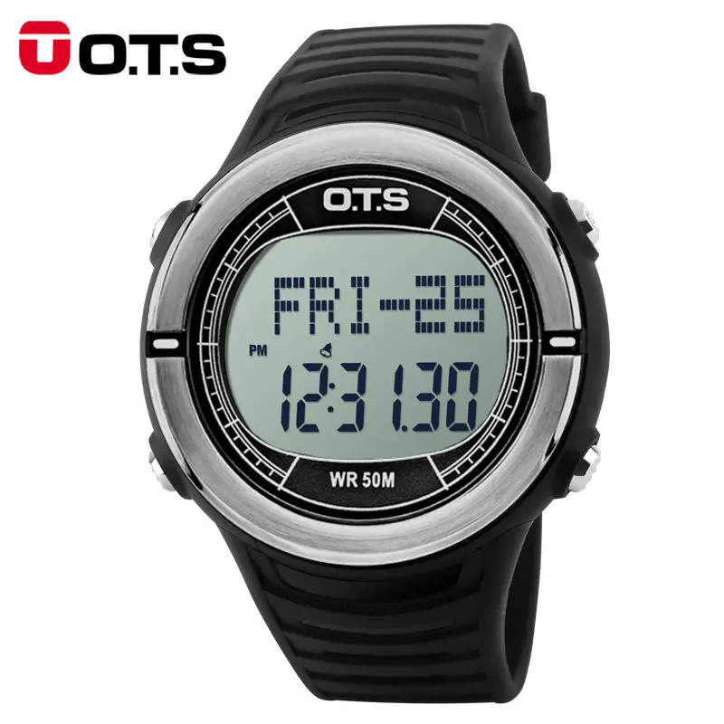 OTS Digital Sports font b Watches b font men women Pulse Heart Rate Step Calories Pulsometer