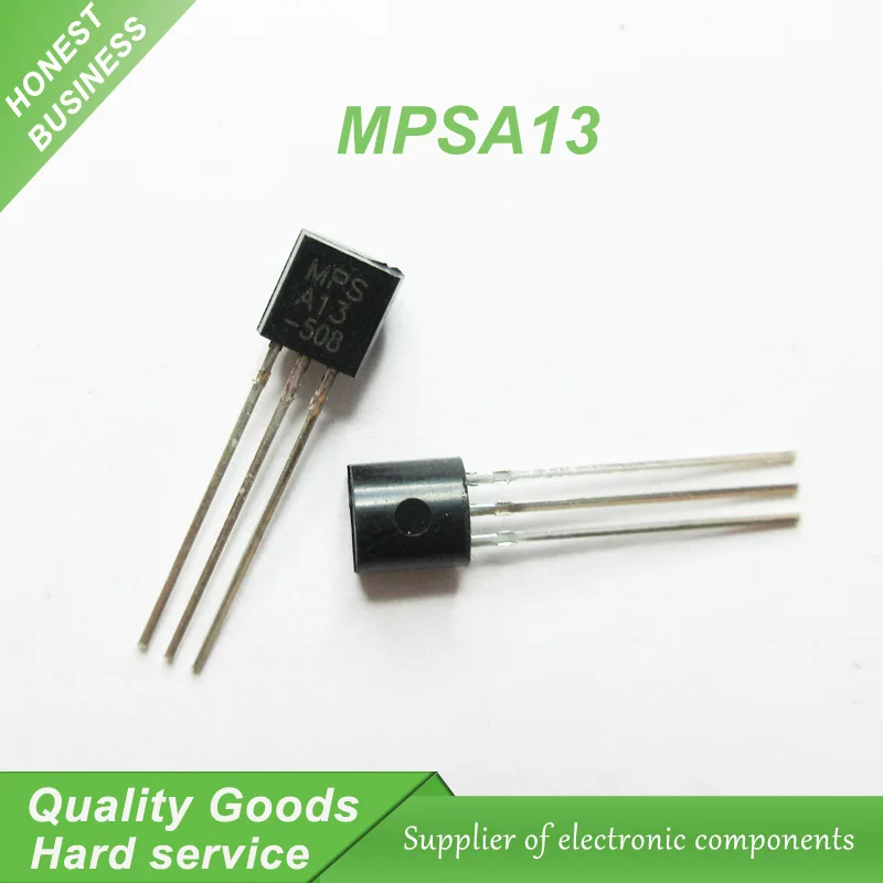 100pcs MPSA13 A13 TO 92 Darlington Transistors 500mA 30V NPN new