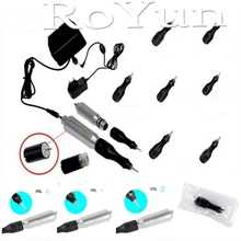 RoYun XD990 12 V алюминиевые радиаторы с высокой мощностью рассеивания Ротари татуировки постоянный макияж машина ручка для нанесения тату 15 набор игл
