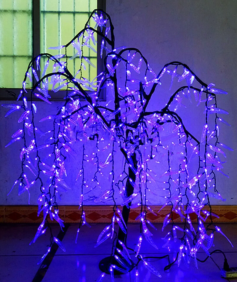 

LED Willow Tree Light LED 288 pcs LEDs 1.2 M Blue Color Rainproof Indoor or Outdoor Use home Christmas party birthday decor