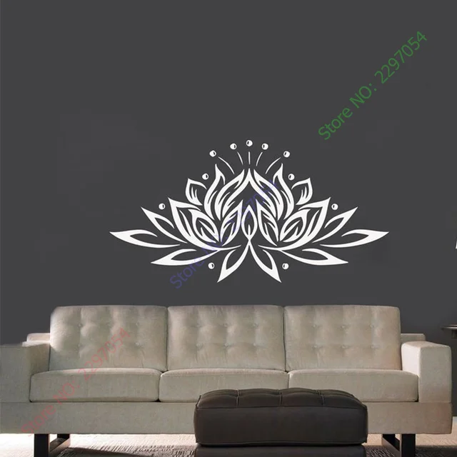 Lotus Flower Wall Art aliexpress : buy lotus flower yoga meditation wall art sticker Lotus Flower Wall Art aliexpress : buy lotus flower yoga meditation wall art sticker