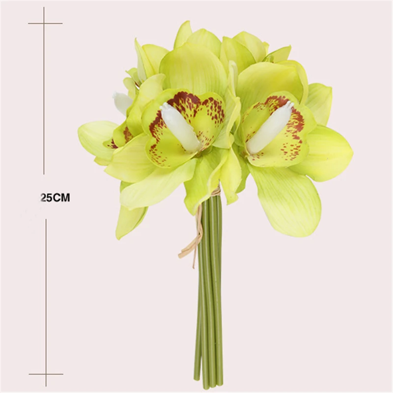 الحقيقي اللمس cymbidium 6 رؤساء قصيرة اطلاق النار الجدول الديكور زهرة DIY الزفاف العروس اليد الزهور ديكور المنزل الاصطناعي السحلية الحقيقي اللمس cymbidium 6 رؤساء قصيرة اطلاق النار الجدول الديكور زهرة DIY الزفاف العروس اليد الزهور ديكور المنزل الاصطناعي السحلية