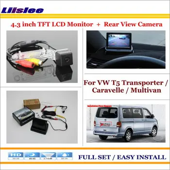 

Vehicle Auto camera For VW Transporter T5 Caravelle Multivan Car Reverse Rear View Camera 4.3" Monitor Parking Back Up System
