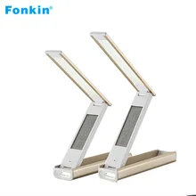 

Fonkin Protection Eye Table Lamp Touch Dimming Multifunction Foldable Perpetual Calendar Usb Led Book Light For Bed 5W Aluminum