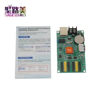 

HD-E62 led controller Wireless transmission for U-Disk / RJ45 network port control card for P10 P6 P8 led display screen rs232