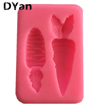 

Free Shipping Liquid Silicone Mold Carrots Flip Sugar Cake Decorative Chocolate Mold Baking Tools A1341