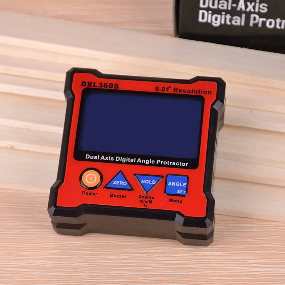 

DXL360S Dual Axis Angle Protractor dumpy level Dual-axis Level Gauge diagnostic tool with 5 Side Magnetic Base