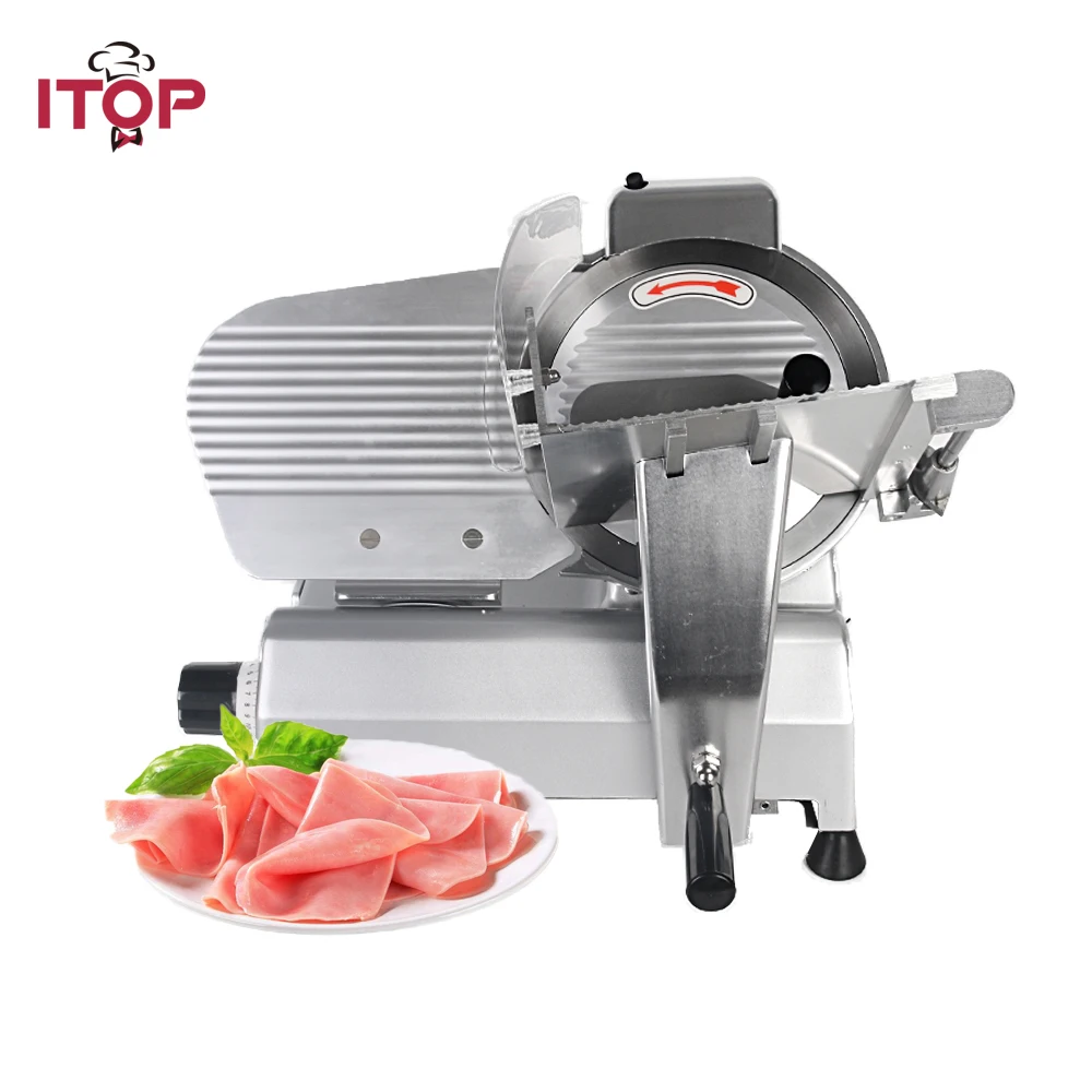 ITOP 110V 220V Commercial Frozen Meat Slicer Mincer Heavy Duty Semi