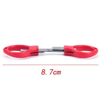 

Folding Stainless Steel Scissors Fishing Scissor Keychain Camping Mini Cutter Random Color