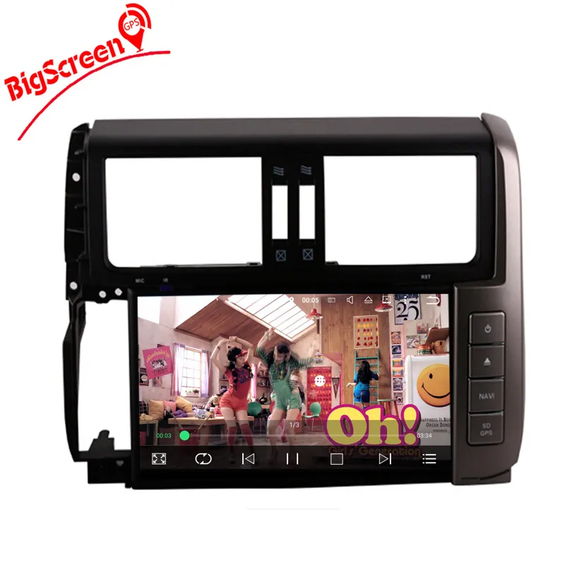 Excellent Android 7.1 System Car CD DVD GPS Navigation For Toyota Land Cruiser Prado 150 2010 2011 2012 2013 Autoradio Multimedia Stereo 1