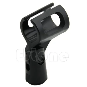 

New Plastic Flexible Clamp Clip Holder Mount Microphone Mic Stand Accessory