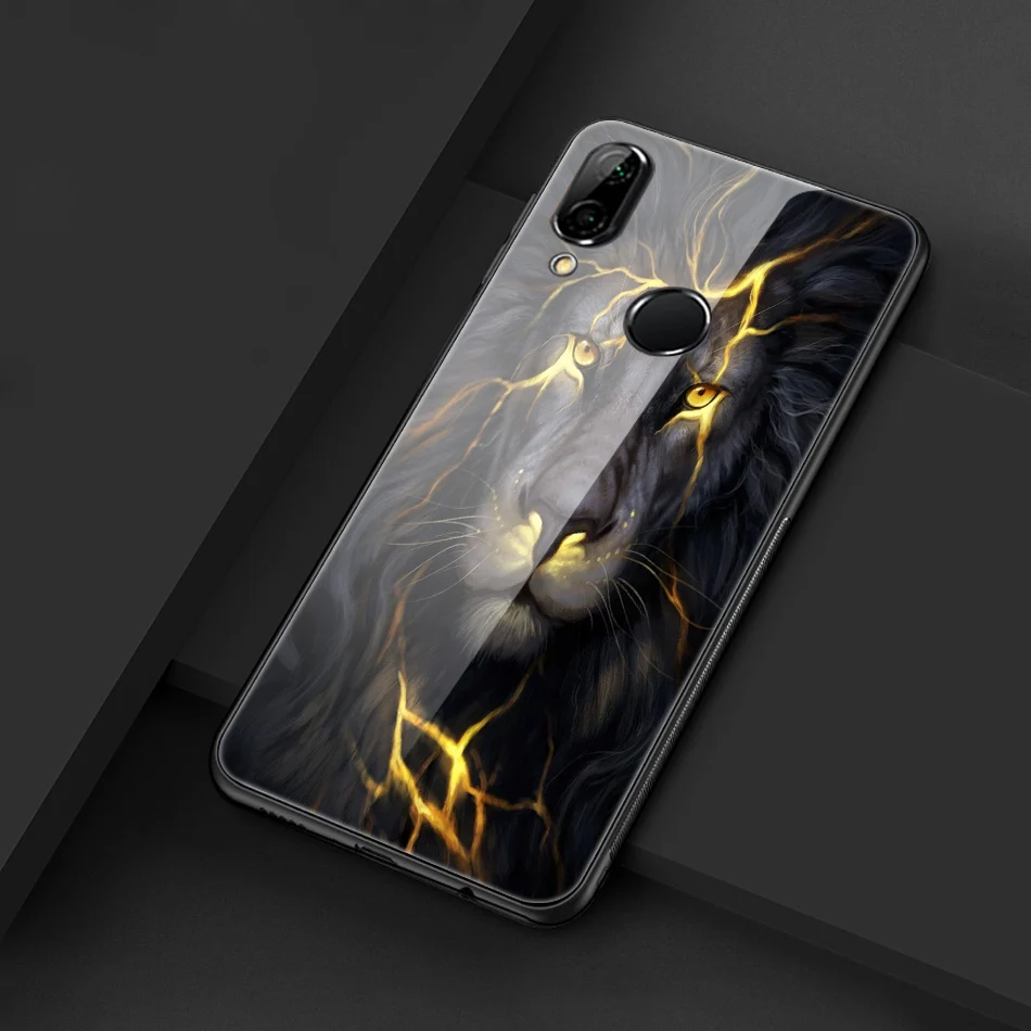 Tempered Glass Case For Huawei P20 Lite Pro Luxury Animal Pattern P Smart Coque Honor 9 Lite Case For Huawei Mate 10 Lite Cover (22)