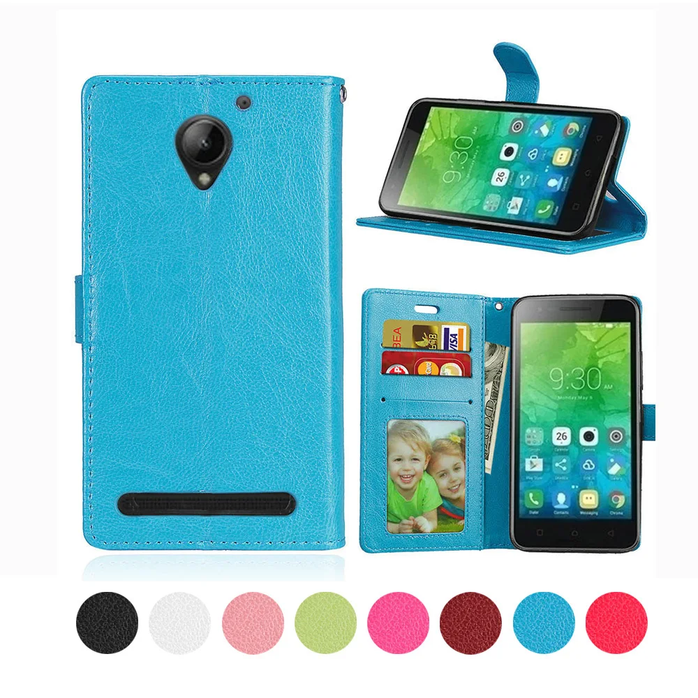 

Magnetic Buckle Case For Lenovo C2 k10a40 Wallet Cover Plain Business Shell For Lenovo C2 k10 A40 PU Leather Stand Card Holder