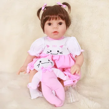 

Bebes reborn doll 50cm Silicone reborn baby doll adorable Lifelike girl toddler Bonecas menina doll lol toys gift