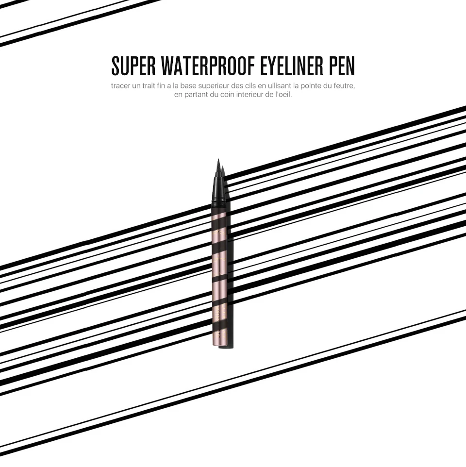O. TWO. O, 1 шт., черная жидкая Водонепроницаемая подводка для глаз, подводка для глаз, карандаш, красота, кошачий стиль, стойкая косметика для глаз, косметический инструмент для глаз