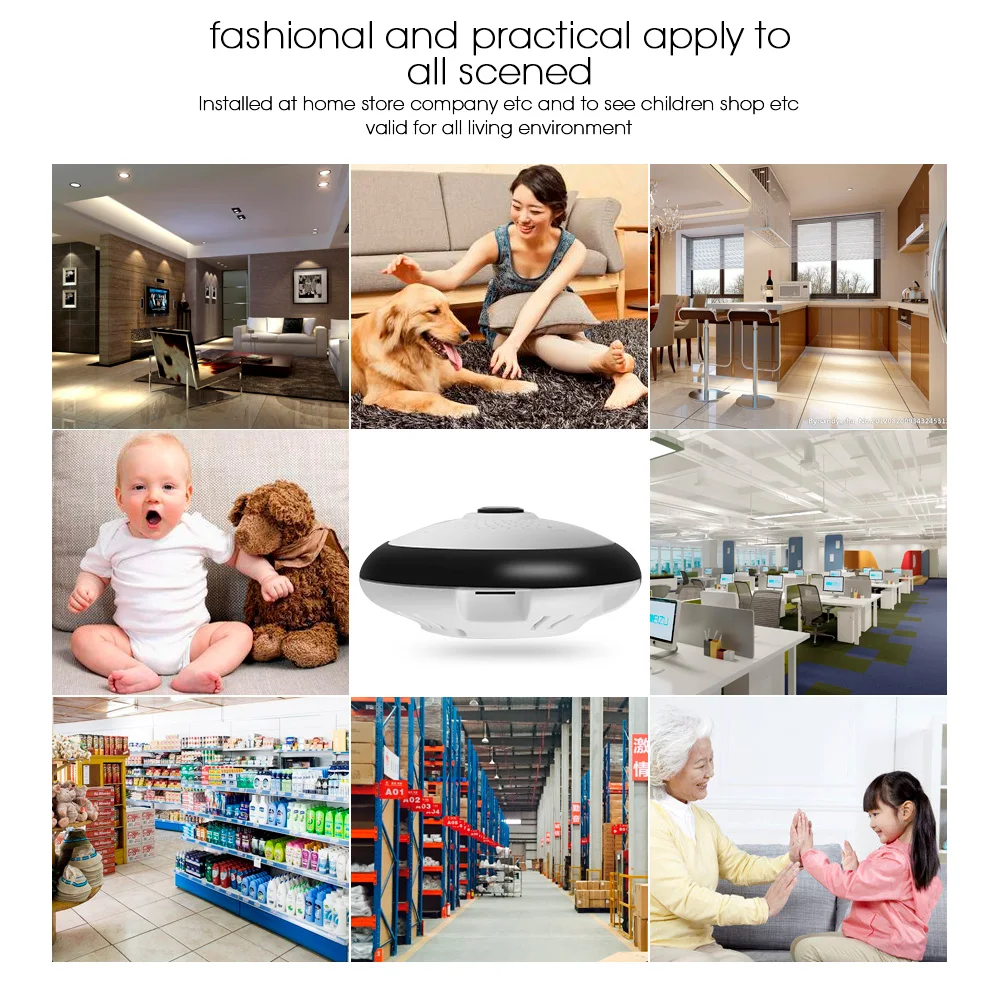 wifi wireless Panoramic Security IP Camera (10)