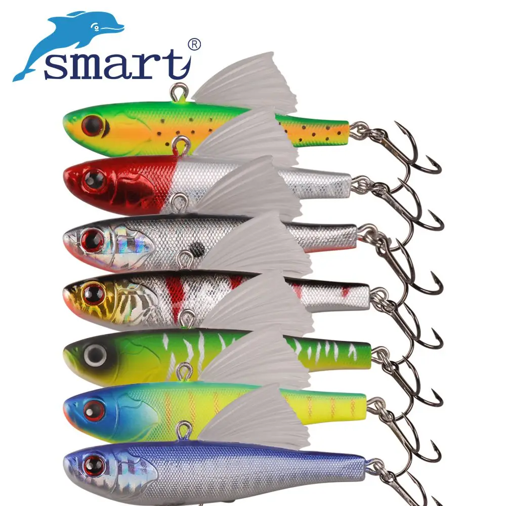 

Smart VIB Baits Fishing Lure 7.5cm/25.2g Sinking VMC Hook Isca Artificial Carp Wobbler Leurre Crankbait Ice Sea Fishing Tackle