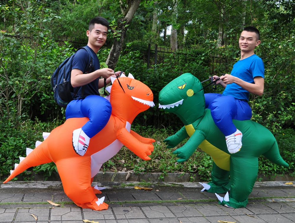 dragon t rex dino rider suit purim halloween costumes for christmas dinosaur inflatable