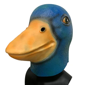 

Creepy latex Animal Mask Latex Party Dull Duck Animals Mask Adult Cosplay Party Halloween Masquerade Funcy Dress Supplies