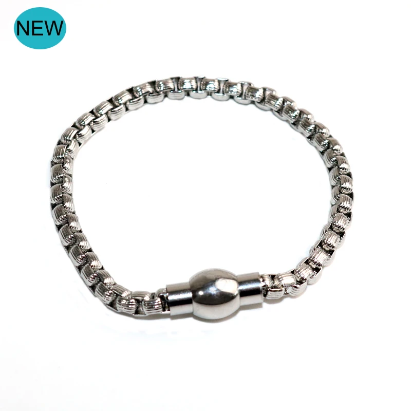 

NEW Glamour O-chain bracelet men's Pulseira jewelry gift bracelet silver fashion punk couple Buddha bracelet female