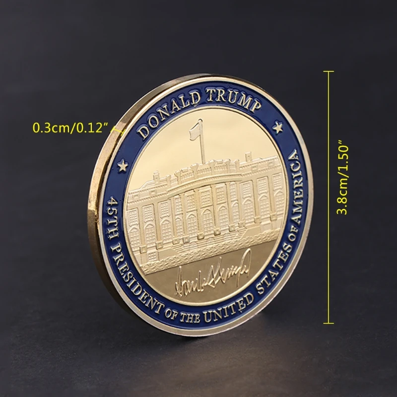 Высокое качество памятная монета США 45-й президент Дональд Трамп художественные подарки для коллекции сувенирная MAY-24A