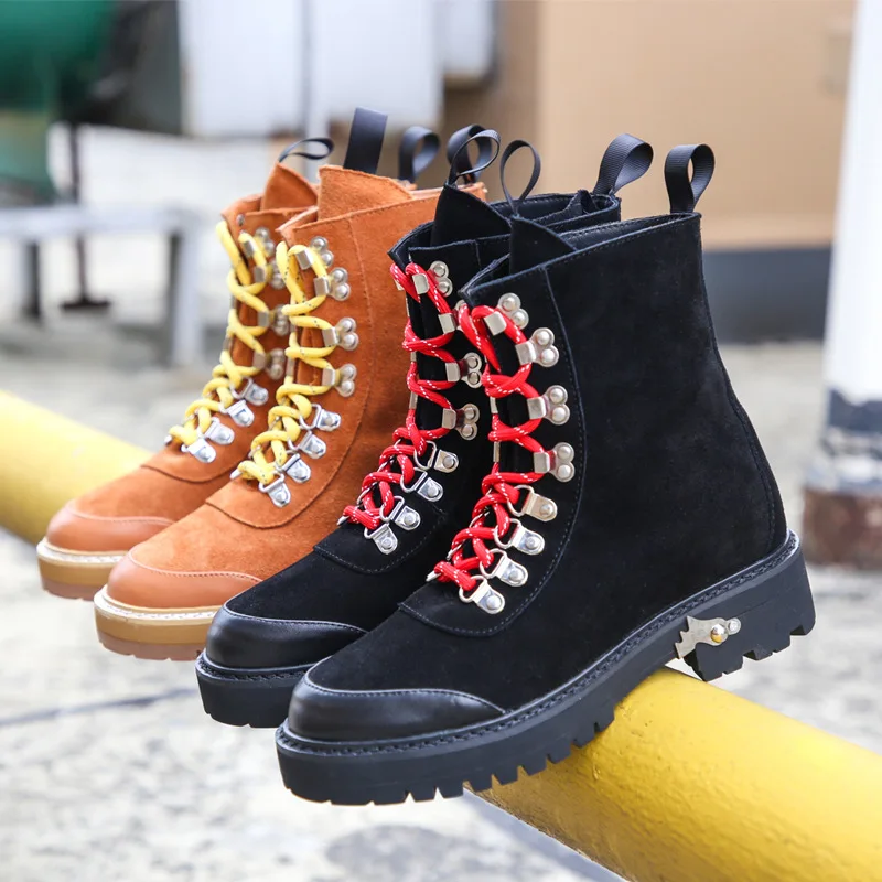 

dwayne autumn and winter new star models with the Martin boots British retro belt with high