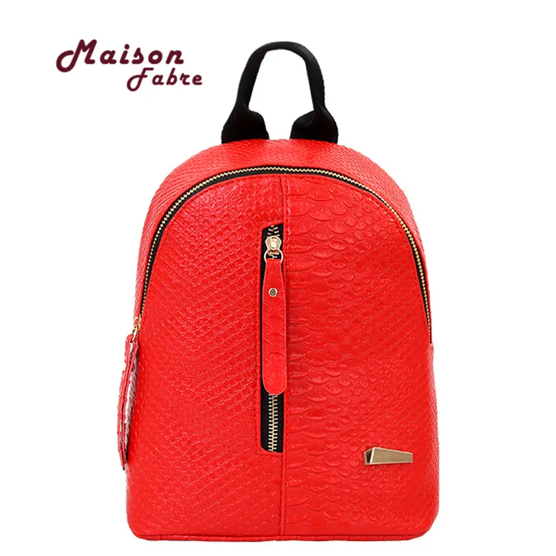 

New 2017 Women Leather Backpacks Schoolbags Travel Shoulder Bag drop shipping 0522