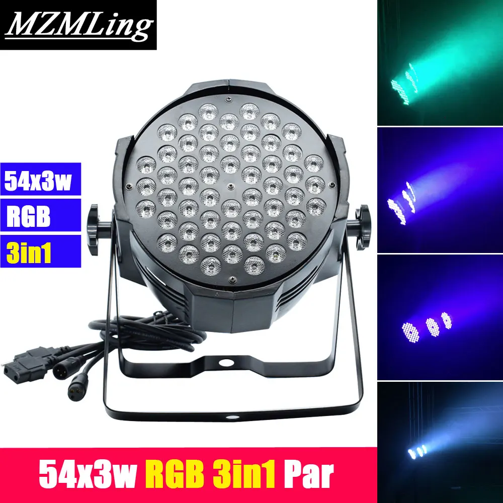 54x3 Вт Led RGB 3in1 номинальной света DMX512/Авто/Sound/Master раб Управление номинальной света AC100-240V DJ/Fest/бар/этап/вечерние свет