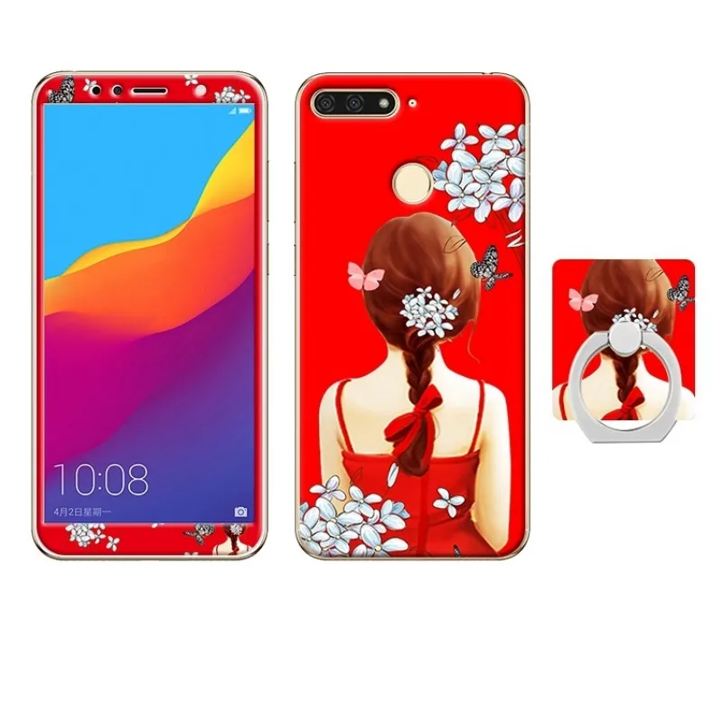 Huawei Y6 2018 honor 7A pro enjoy 8e case cover glass screen protector (19)