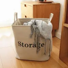 Корзина для хранения белье хлопок корзина для белья игрушки хранение одежды Органайзер Домашний panier de rangement