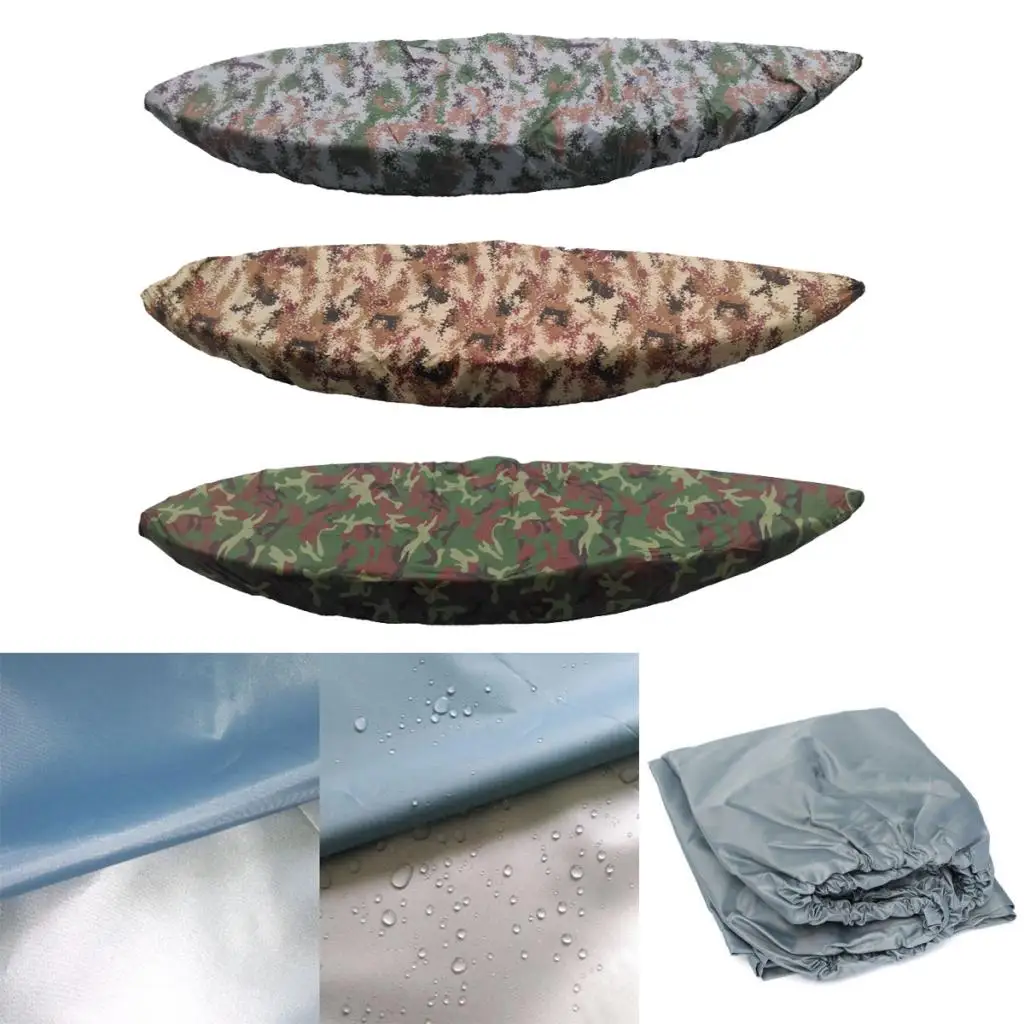 Durable Rain Dust Proof Sun Protection Kayak Canoe Boat Cover 3.6 3.9m
