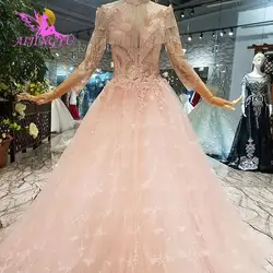 AIJINGYU роскошное свадебное платье как платья бальное 2018 современный Блестящий халат Размер плюс народное свадебное платье es США