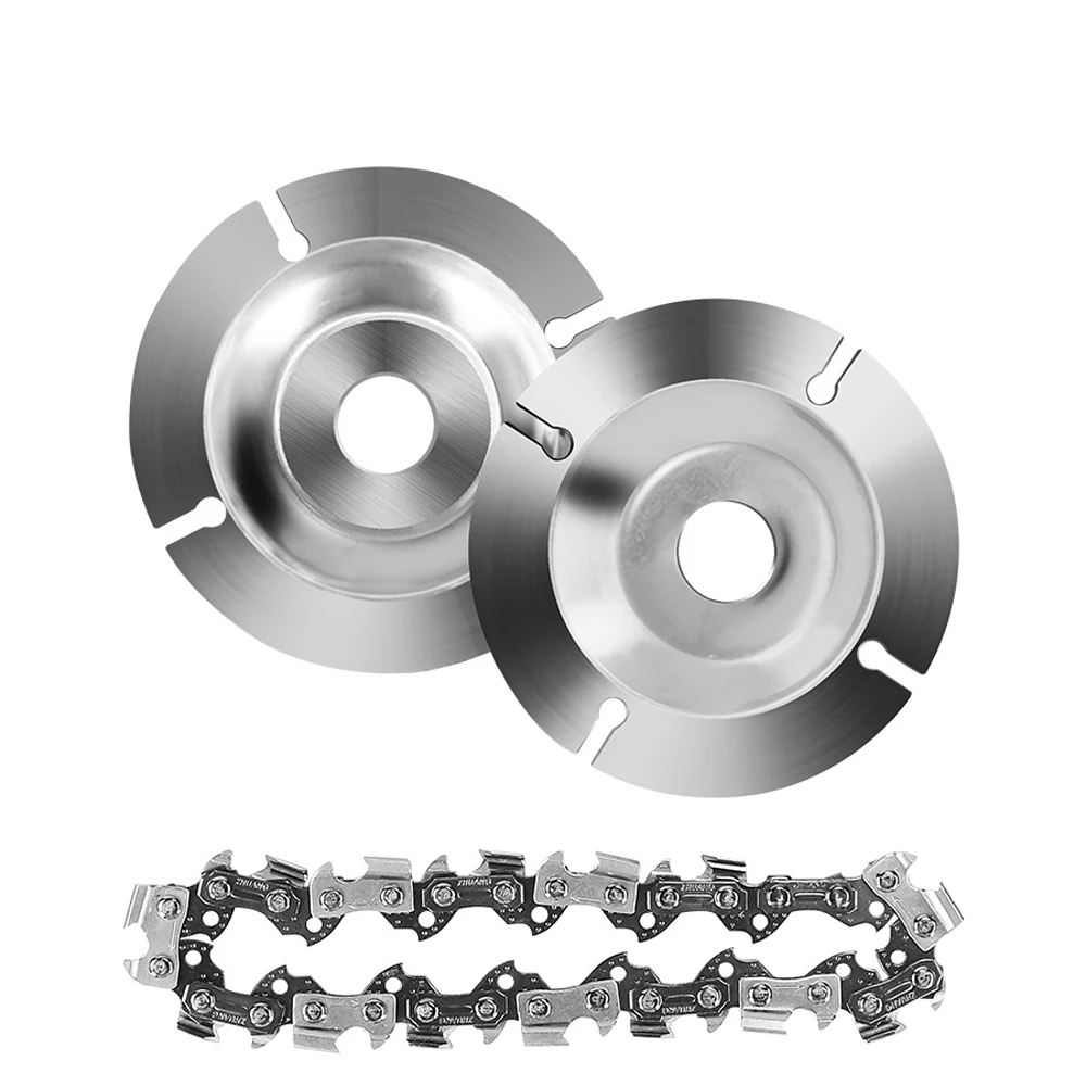 

4 Inch Grinder Disc and Chain 22 Tooth Fine Abrasive Cut Chain For 100/115 Angle Grinder for wood carving disc for woodworking