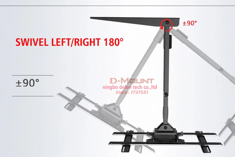 NB SP2 4"-70" 6" 65" 68,2 кг сверхмощный сильный выдвижной длинный 3 руки полный движения ЖК-Телевизор настенный кронштейн 110-712 мм