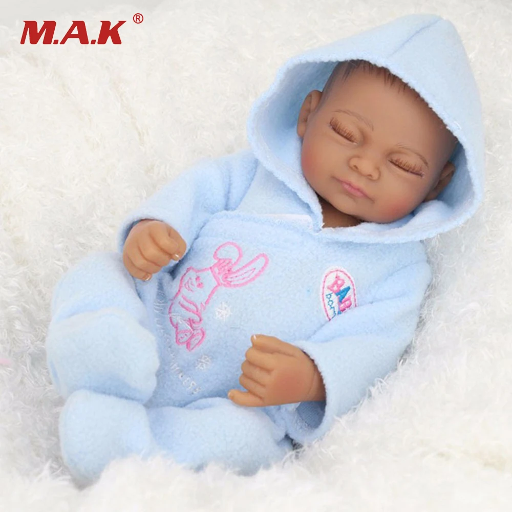 11/'/' African American Reborn Baby Doll Boy Full Vinyl Newborn Baby Lifelike Gift