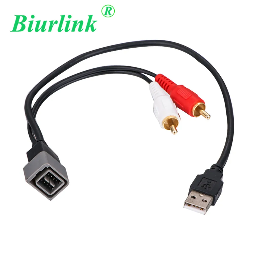 Biurlink автомобильный cd-чейнджер USB RCA аудио входной кабель адаптер для Nissan