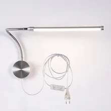 

DeFong Plug in LED Wall Lamp 6W Flexible Wall Light 1.9m Line for Kitchen Dining Room Bed Room Foyer Study Bathroom