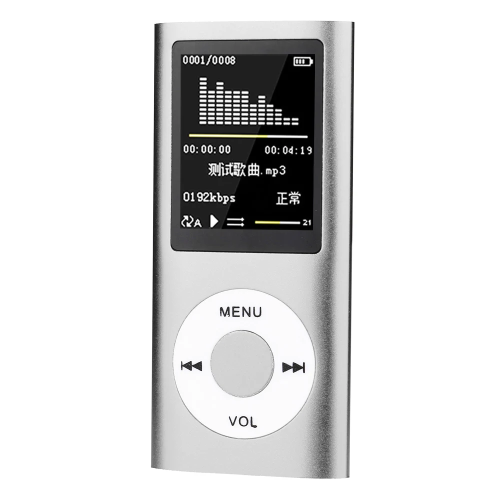 Цветной 1," ЖК-дисплей MP3 MP4 HiFi музыкальный плеер Mp3 плеер карта памяти Micro Sd видео фото зритель электронная книга чтение стереофон