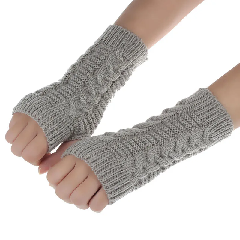 Перчатки Guantes luvas модные вязаные сохраняющие тепло перчатки без пальцев зимние перчатки унисекс мягкие теплые варежки перчатки без пальцев