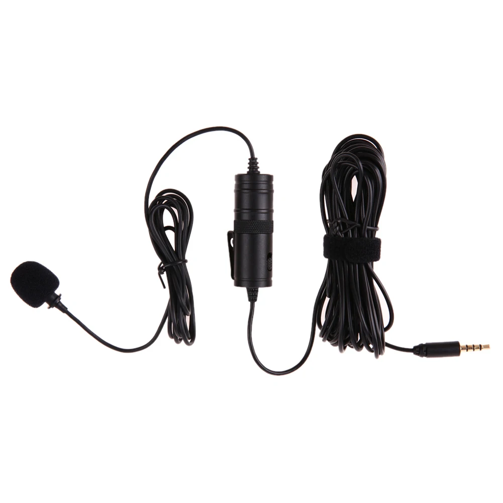 BY M1 Lavalier Lapel Omnidirectional Condenser Recording Microphone for iPhone Nikon Canon Youtube Vlogging broadcast
