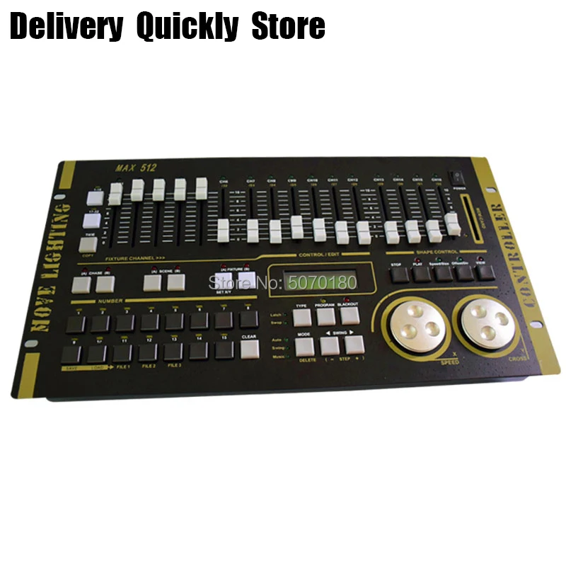 

Powerful Max 512 dmx master controller bulid-in program professional dmx 512 console good use for DJ disco party led moving head