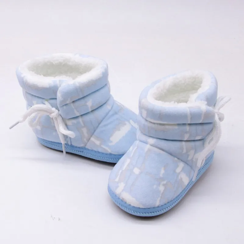 Детская обувь; детские ботинки; ботиночки для девочек с цветочным принтом; толстая зимняя мягкая теплая обувь для маленьких мальчиков; милые подарки для новорожденных; 0-12 месяцев