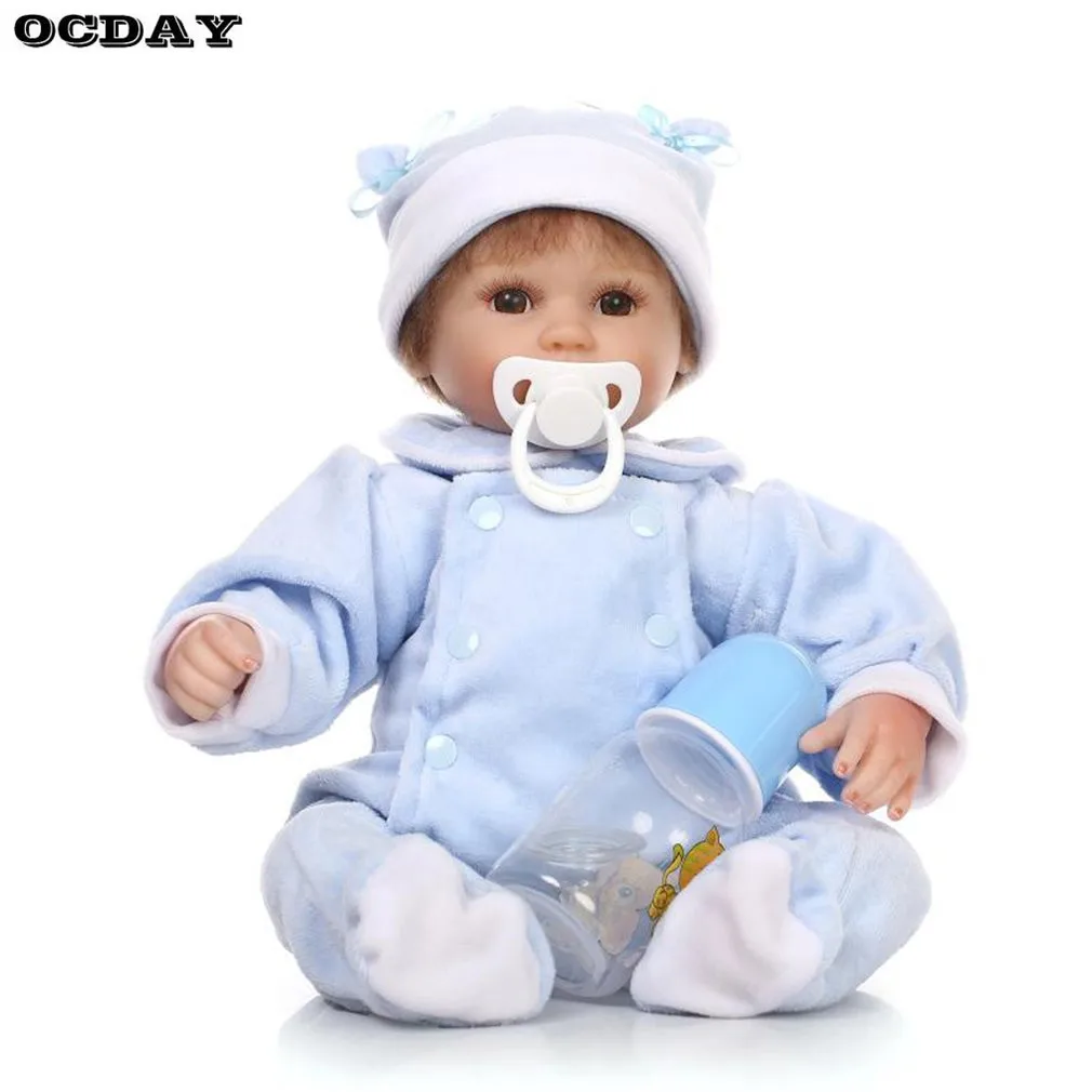 

40/45cm Reborn Baby Doll Kids Playmate Gift for Girls Baby Alive Soft Toys American Girl Reborn Toys Photo Props Kids Best Gifts