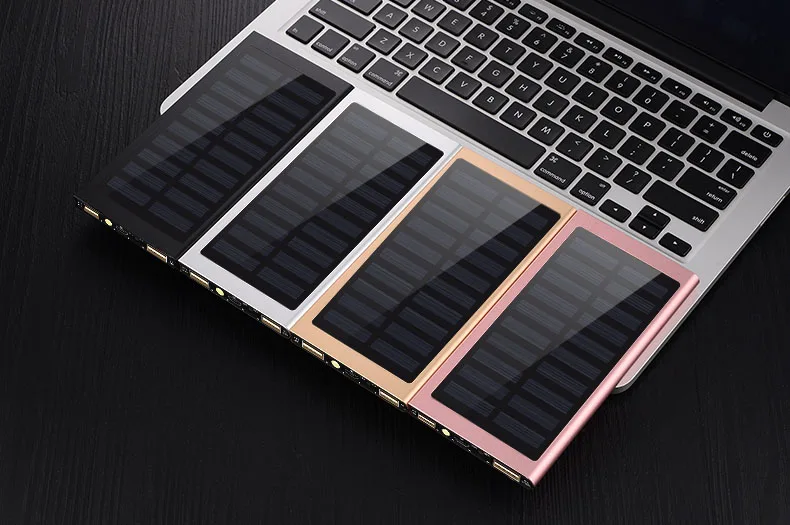 Для смартфонов Xiaomi iPhone 8 XS Max солнечное зарядное устройство водонепроницаемый 30000 мАч Солнечное зарядное устройство 2 usb порта Внешнее зарядное устройство