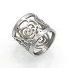 Mopera New Arrival Top Quality Rose Flower Hollowing Craft Gold Color Ring Fashion Brand Jewelry Stainless Steel Ring Wholesale ► Photo 2/4