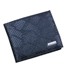 Кошелек Для мужчин многополярный бизнес сумка ID кредитных держатель для карт кошелек карманы черный узор змеиной мобильный карты сумка из